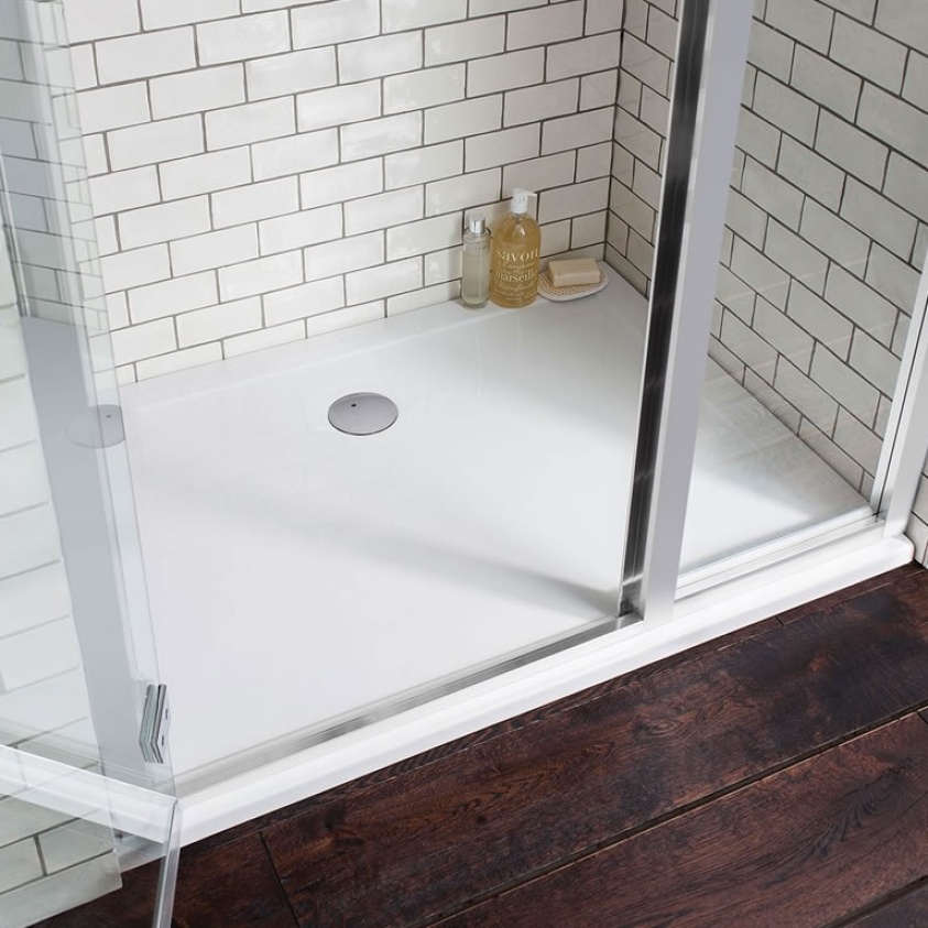 Lifestyle image of Crosswater 1200 x 800mm Anti-Slip Rectangular Shower Tray